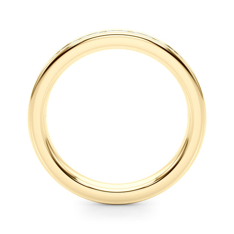 Yellow gold Channel-Set Baguette Diamond Eternity Band 1