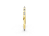 Yellow gold Channel Set Baguette Diamond Eternity Band_21