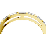 Yellow gold Channel Set Baguette Diamond Eternity Band_23