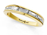 Yellow gold Channel-Set Baguette Diamond Eternity Band_5