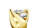 Yellow gold Channel Set Oval Diamond Crossover Band_11