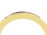 Yellow gold Channel Set Princess Cut Amethyst Eternity Band_10