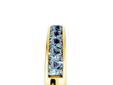 Yellow gold Channel Set Princess Cut Aquamarine Eternity Band_11