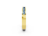 Yellow gold Channel Set Princess Cut Aquamarine Eternity Band_26