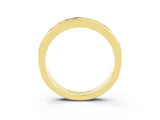 Yellow gold Channel Set Princess Cut Aquamarine Eternity Band_9