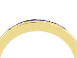 Yellow gold Channel Set Princess Cut Blue Sapphire Eternity Band_10