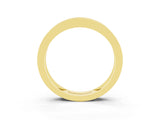 Yellow gold Channel Set Princess Cut Blue Topaz Eternity Band_39