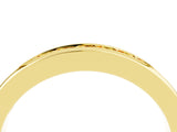 Yellow gold Channel Set Princess Cut Citrine Eternity Band_10