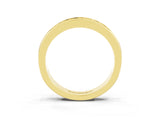 Yellow gold Channel Set Princess Cut Citrine Eternity Band_9