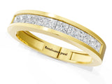 Yellow gold Channel Set Princess Cut Diamond Eternity Band_25