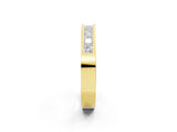 Yellow gold Channel Set Princess Cut Diamond Eternity Band_26