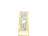 Yellow gold Channel Set Princess Cut Diamond Eternity Band_29