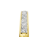 Yellow gold Channel Set Princess Cut Diamond Eternity Band_87