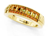 Yellow gold Channel-Set Princess Cut Diamond Pavé Band_31
