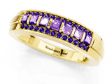 Yellow gold Channel-Set Princess Cut Diamond Pavé Band_31