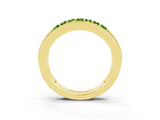 Yellow gold Channel-Set Princess Cut Diamond Pavé Band_33