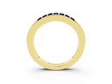 Yellow gold Channel-Set Princess Cut Diamond Pavé Band_33