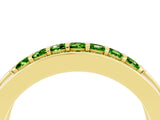 Yellow gold Channel-Set Princess Cut Diamond Pavé Band_34