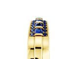 Yellow gold Channel-Set Princess Cut Diamond Pavé Band_35