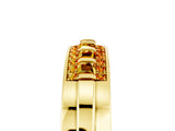 Yellow gold Channel-Set Princess Cut Diamond Pavé Band_35