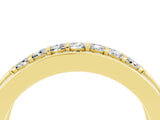 Yellow gold Channel-Set Princess Cut Diamond Pavé Band_46