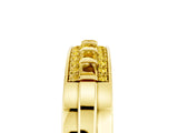 Yellow gold Channel-Set Princess Cut Diamond Pavé Band_47