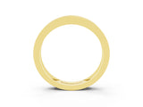10K Yellow Gold Channel Set Princess Cut Emerald Eternity Band