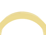 10K Yellow Gold Channel Set Princess Cut Emerald Eternity Band