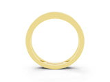 Yellow gold Channel Set Princess Cut Emerald Eternity Band_27