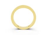 Yellow gold Channel Set Princess Cut Garnet Eternity Band_51