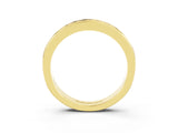 Yellow gold Channel Set Princess Cut Morganite Eternity Band_9