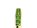 Yellow gold Channel Set Princess Cut Peridot Eternity Band_11