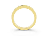 Yellow gold Channel Set Princess Cut Peridot Eternity Band_9