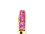 Yellow gold Channel Set Princess Cut Pink Sapphire Eternity Band_23