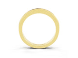 Yellow gold Channel Set Princess Cut Tanzanite Eternity Band_9