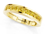 Yellow gold Channel Set Princess Cut Yellow Sapphire Eternity Band_49