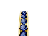 Yellow gold Channel Set Round Blue Sapphire Eternity Band_11
