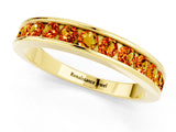 Yellow gold Channel Set Round Citrine Eternity Band_7