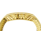 Yellow gold Channel Set Round Diamond Chevron Band_8