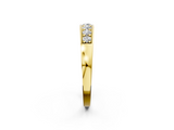 Yellow gold Channel-Set Round Diamond Comfort Fit Band_4