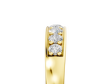 Yellow gold Channel-Set Round Diamond Comfort Fit Band_7
