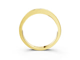 Yellow gold Channel Set Round Diamond Comfort Fit Band_7