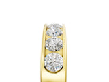 Yellow gold Channel Set Round Diamond Comfort Fit Band_9