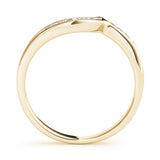 Yellow gold Channel-Set Round Diamond Contour Band 1