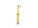 Yellow gold Channel Set Round Diamond Contour Band_4