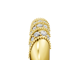 Yellow gold Channel Set Round Diamond Dome Band_27