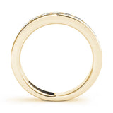 14K Yellow Gold Channel Set Round Diamond Eternity Band
