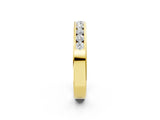 Yellow gold Channel-Set Round Diamond Eternity Band_4