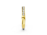 Yellow gold Channel-Set Round Diamond Half Eternity Band_4