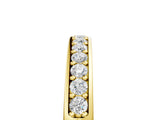 Yellow gold Channel-Set Round Diamond Half Eternity Band_7